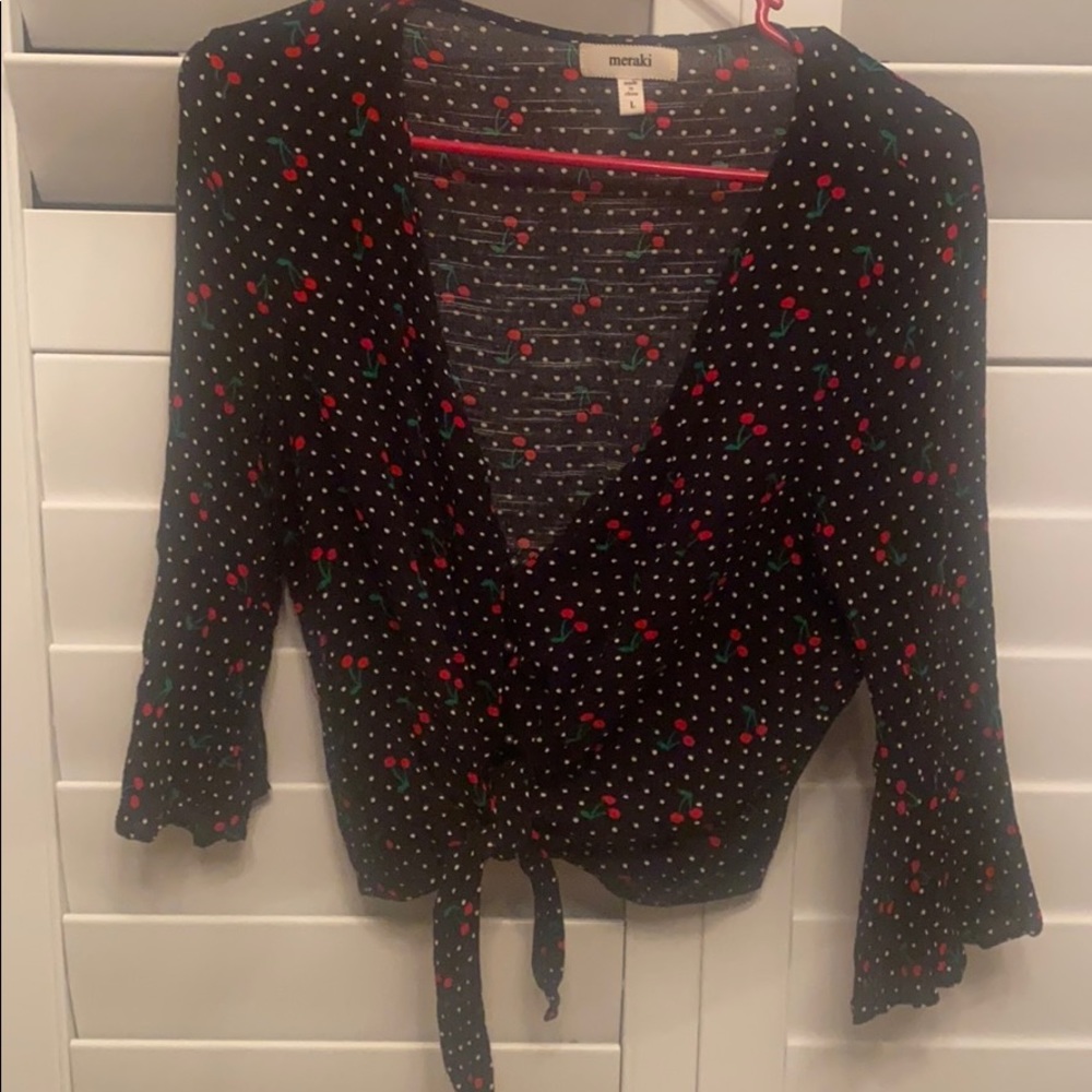 Crop cherry and polkadots